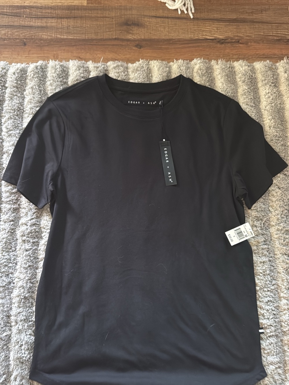 Edgar Asher Men’s Black Short-Sleeve Crew Tee